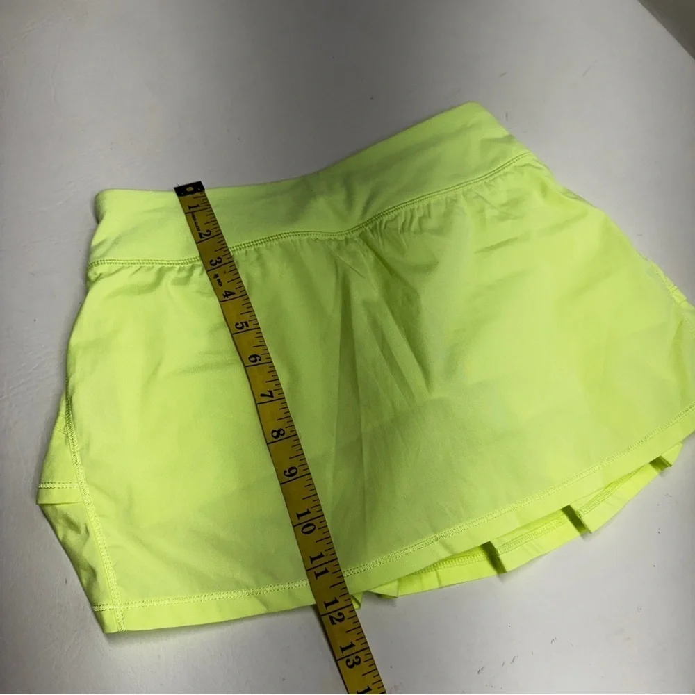 Ivivva girls skort size 12 Neon Yellow Layered Skirt